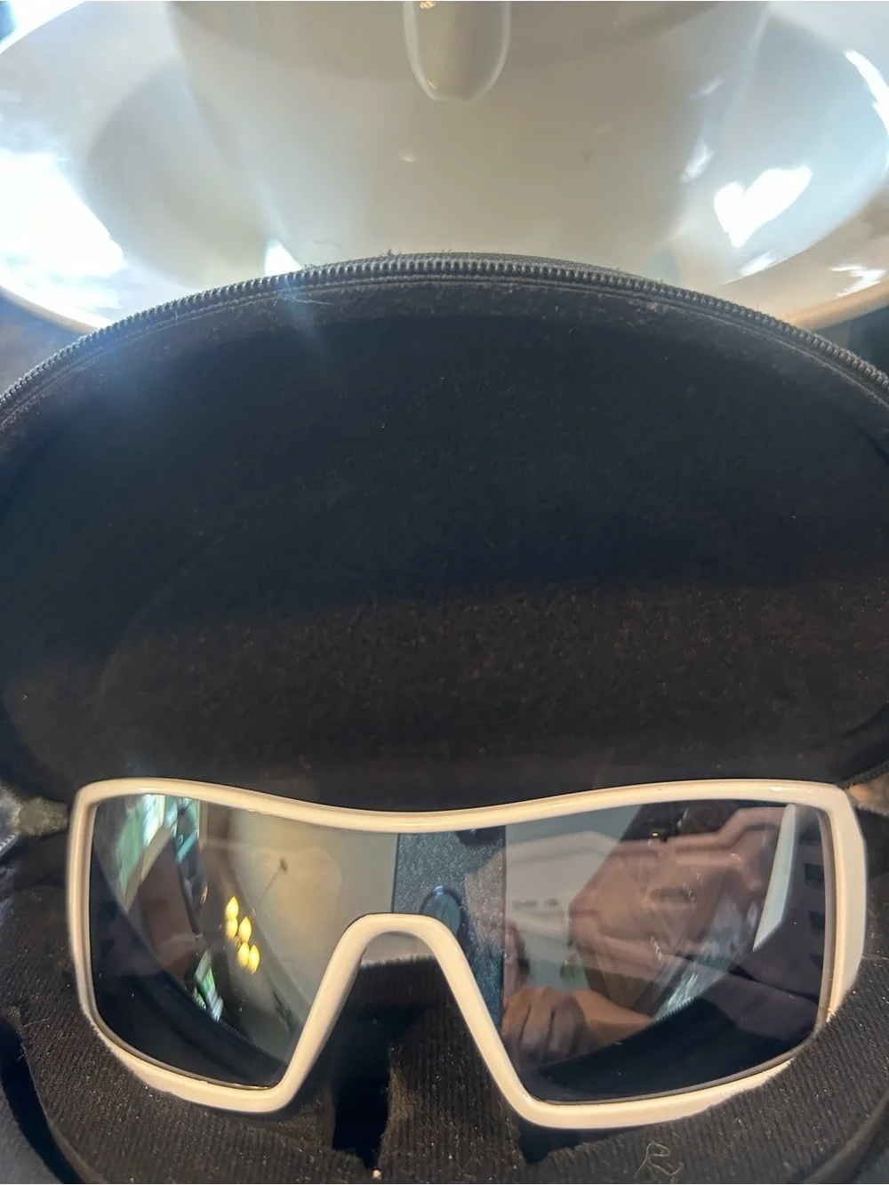 OAKLEY SPECIAL EDITION: T-PAIN  Sport White Frame Sunglasses with Black Lenses